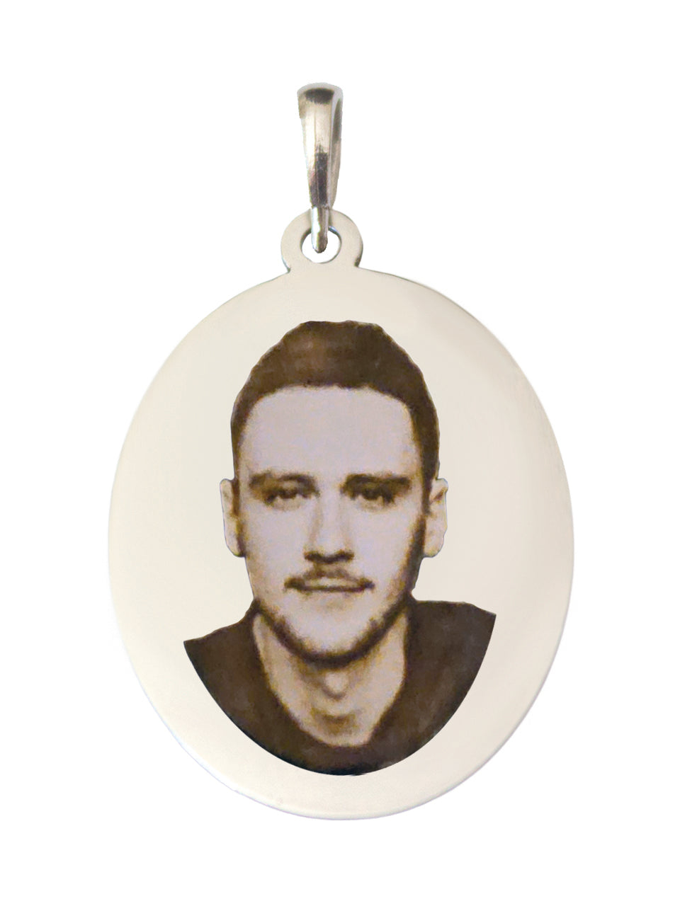 Custom Oval Photo Pendant - Small
