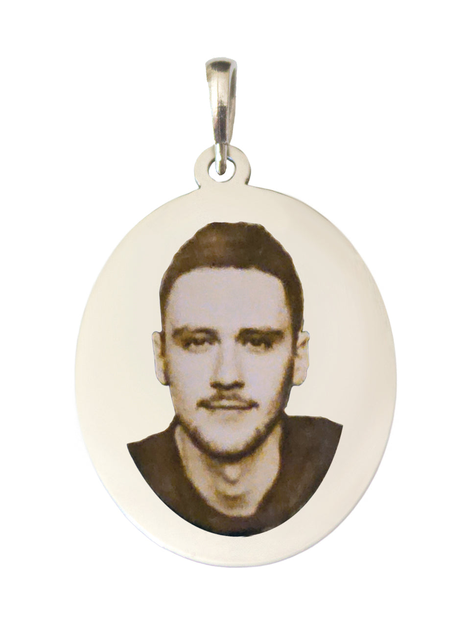 Custom Oval Photo Pendant - Small